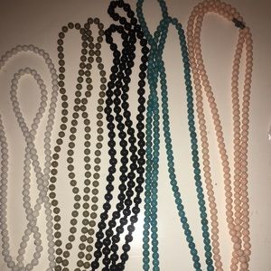 Double wrap beaded necklaces